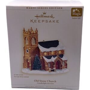 Hallmark Keepsake 2006 Old Stone Church Candlelight Services #9 Magic Ornament